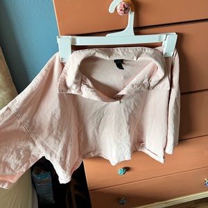 Pink collared t-shirt